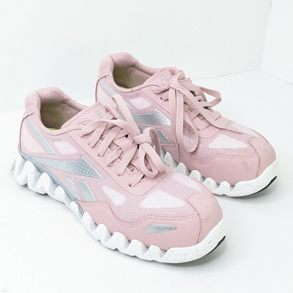 Reebok Zig Pulse Work Sneakers, Pink, Women's 7 Wide - Picture 1 of 6